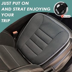 Car Seat Cushion for Driving, Breathable 3D 1.2 inch thick, Dark Gray