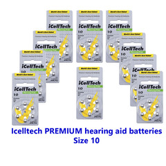 Icelltech Size 10 Hearing Aid Batteries – 180 Count