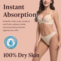 6 Pack Large AIRCUTE Urine Incontinence Underwear Panties for Women Leak Proof