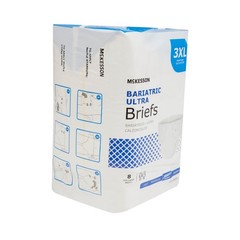 McKesson Ultra Plus Bariatric Disposable Briefs Diapers XXXL BRBAR Heavy 32 Ct