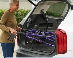 Medline 4-Wheel Rollator Walker Purple/Black Seat Foldable 250 lb MDS86850EP
