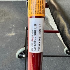 Lumex Walkabout Lite Rollator Walker RJ4300R Burgundy Hand Brakes Seat EUC