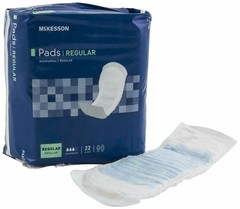 Bladder Control Pad McKesson Regular 8.5 Inch Length Moderate Absorb Case of 132