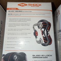 Shock Doctor Elite knee brace bio-logix bilateral hinges small left 12.25”-13.25