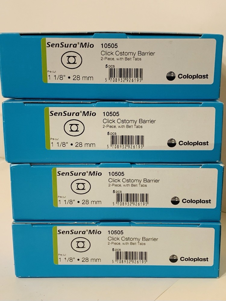 20 Coloplast 10505 SenSura® Mio Click Barrier, opening 1-1/8″ 4BX/5EA Exp2026/11