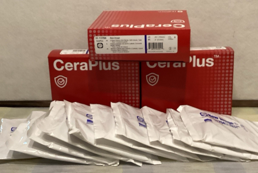 Brand New Hollister CeraPlus 2 Piece Ostomy Skin Barrier No.11704 25 Units