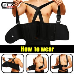 Back Brace Lower Lumbar Support Waist Suspender Belt for Heavy Duty Lifting Pain