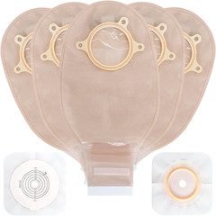 21PCS Ostomy Bags,Colostomy Supplies,Two Piece Drainable Ostomy Pouch for Ileost