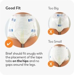 Tranquility AIR-Plus Bariatric Briefs 70-106in -Case of 32 #2195