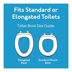 Carex Toilet Seat Riser, Adds 5 Inches of Height,Elevated and Raised Toilet Seat