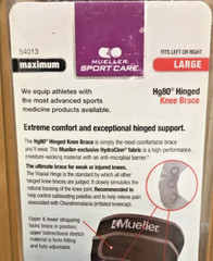 Mueller Hg80® Hinged Knee Brace Maximum Support Large F22