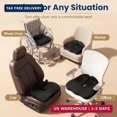 Ergonomic Seat Cushion for Office Chair, Memory Foam Coccyx Cushion for Tailbone