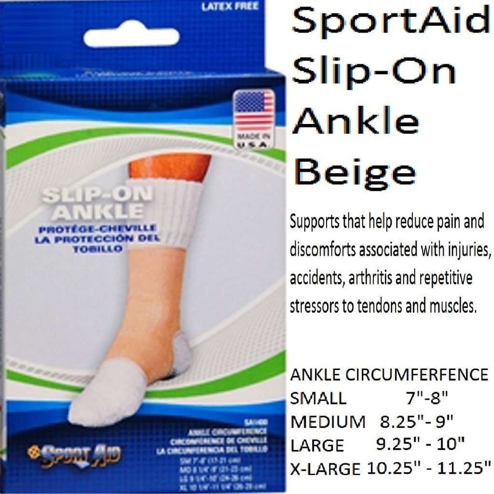 Sportaid Slip-On Ankle Brace , Medium