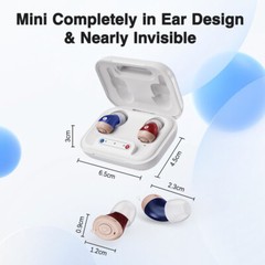 JINGHAO Rechargable Hearing Aids In Ear Sound Hearing Amplifier Enhancer L&R