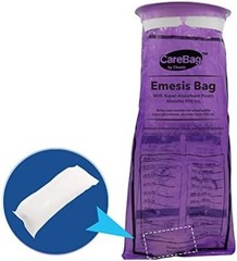 Disposable vomit care bag, super absorbent bag—absorbs 16 ounces—20 pieces