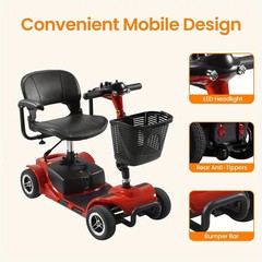 Used 4 Wheels Mobility Scooter Heavy Duty Electric Wheelchair for All Terrain