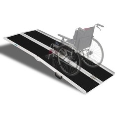 6FT Folding Wheelchair Ramp Aluminum Portable Medical Mobility Threshold
