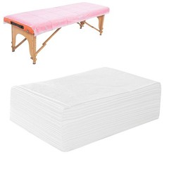 20 PCS Massage Table Sheets Disposable Non 31×70 Inch (Pack of 20), White
