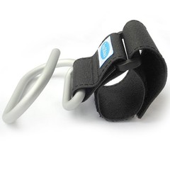 Jumbo Swirly Hook for Strollers/Walkers, Silver/Black (Silver)