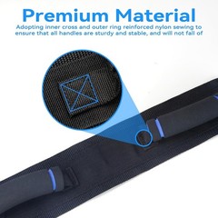 Transfer Gait Belt for Seniors 3 Handles Quick Release Patient Lift