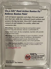 PediFix Visco-Gel Dual Action Bunion Fits Most Pull-On Left or Right Foot #P47
