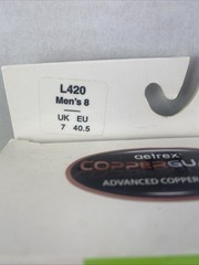 Aetrex L420 Men’s Sz 8 Orthotics Insoles Flat Low Arch Support New Open Box