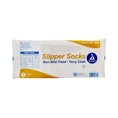 Dynarex Unisex Slipper Socks Female Size 11 to 13 Male Size 10 to 12 Beige 96