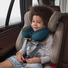 INFANZIA Chin Supporting Travel Neck Pillow, Comfortably Child-Size, Blue