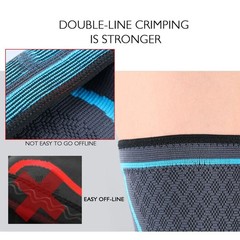 Knee Sleeve Compression Brace Support For Sport Gym Joint Pain Arthritis Relief