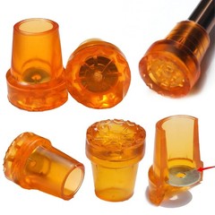 IIUIKOO 6PCS Heavy Duty Cane Tips and Crutch Tips, 3/4” 19mm & 7/8” 22mm Oran…