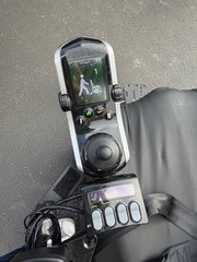 Quantum Edge 3 Power Wheelchair iLevel Joystick Control Red Black