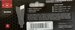 XARA 9060 Kangaroo Compression Ankle Guard Sleeve Black Small