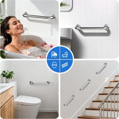 1-8X Stainless Steel Grab Bar Bathroom Safety Handicap Shower Tub Handle Support