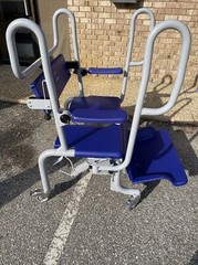 Arjo Huntleigh Carmino Bariatric Shower and Commode Chair + Foot rest- BLB-2000