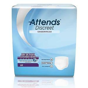 Attends Underwear with Leakage Barriers, Large 44-58, 4 Cases of 56 – 224 Count