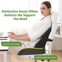 Concave U Surface Donut Pillow for Tailbone Pain Cradle Tailbone Reducing Pressu