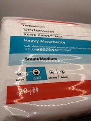 Cardinal Health SURE CARE™ Plus Heavy Absorbency Underwear – Small/Medium