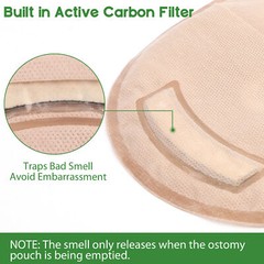 10Pcs Drainable Ostomy Bags Colostomy Supplies Stoma Cut to Fit One-Piece System