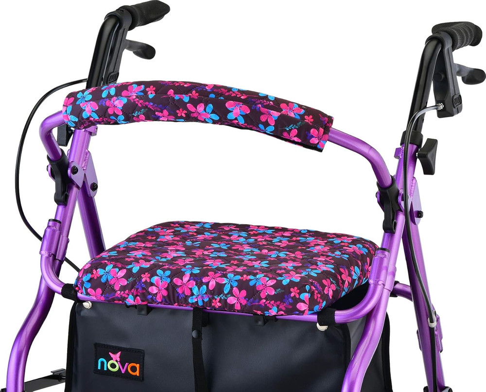 NOVA Medical Products Rollator Walker Seat & Back Cover Removable & Washable.