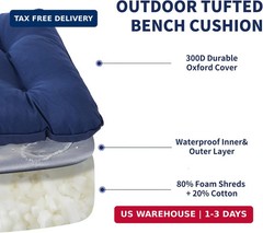 IPYNBAP Outdoor Bench Cushion, 48x18x5 Inch, Water-Resistant Bench Cushion for O