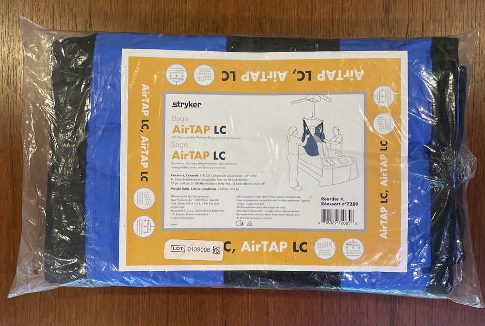 Stryker Sage Airtap LC Patient Repositioning System, Glide Sheet, Body Pad, 7289