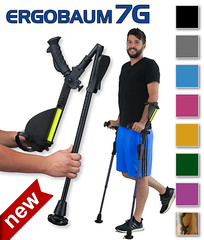 1 Pair Refurbished Ergobaum7G Ergonomic Crutches -Brand New Components- 7 Colors