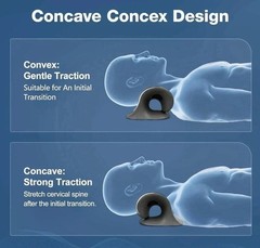 Neck Cloud Cervical Neck Stretcher Pillow Traction Device Pain Relief Massage