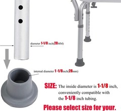 Universal Non-Skid Replacement Tips for Shower Chairs and Bath Benches – 4 Pcs