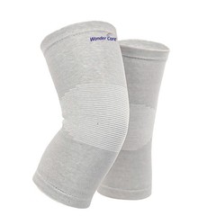 Wonder Care 2-Pack Bamboo Knee Compression Sleeve for Men and XX-Large, Grey