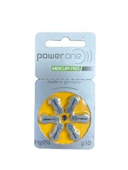Powerone Hearing Aid Batteries Size P10 – 4 Packs Of 6, 24 Batteries Total