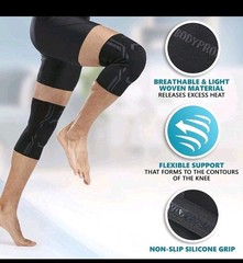 Bodyprox Knee Compression Sleeve for Men and Women (2 Pack), Knee Support Brace