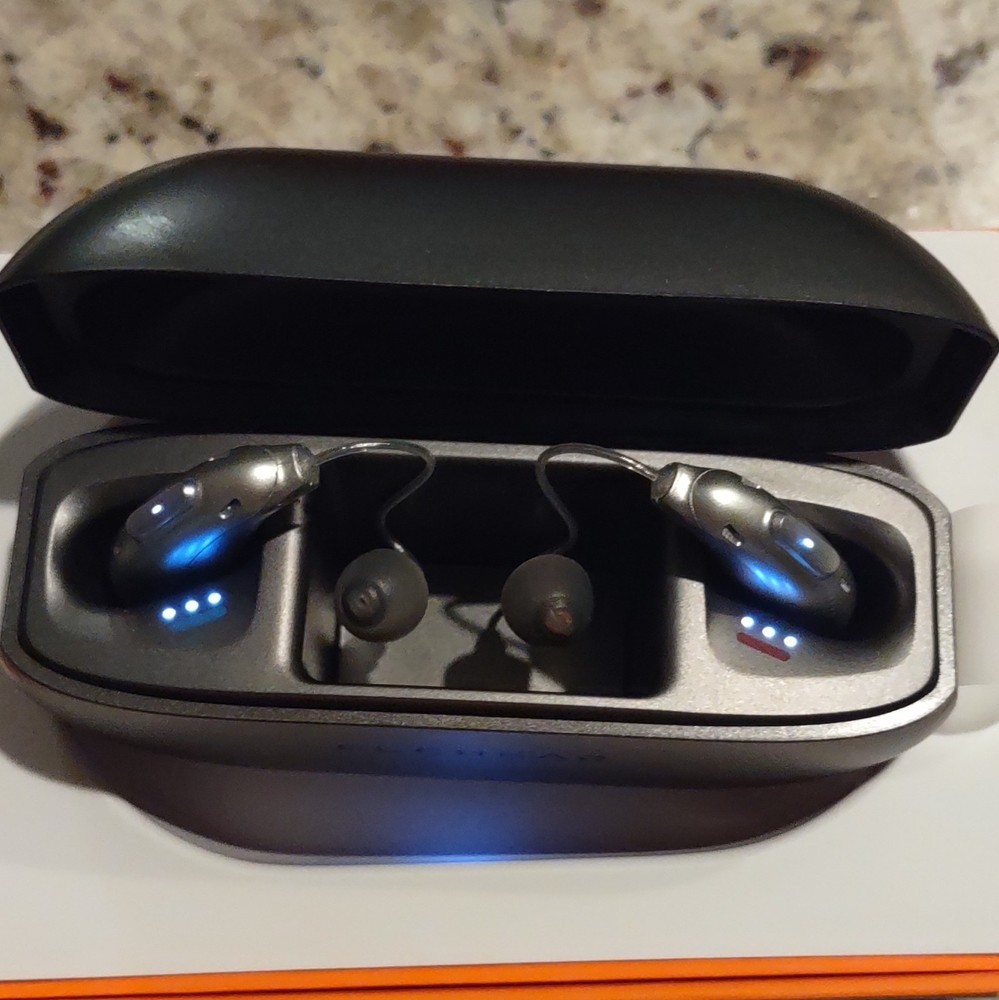 ELEHEAR Beyond OTC Rechargeable RIC Hearing Aids for Both Ears w/ Charging Case