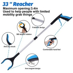 6 in 1 Hip Kit, Suitable for Elderly or Knee Back Surgery Patients, Blue