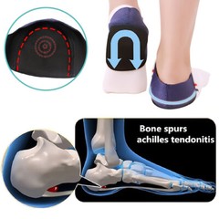 1 Pair Plantar Fasciitis Heel Protectors Pads Arch Wrap Support Foot Pain Relief